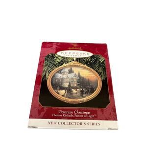 Hallmark Keepsake Ornament Thomas Kinkade Victorian Christmas 1997 Vintage
